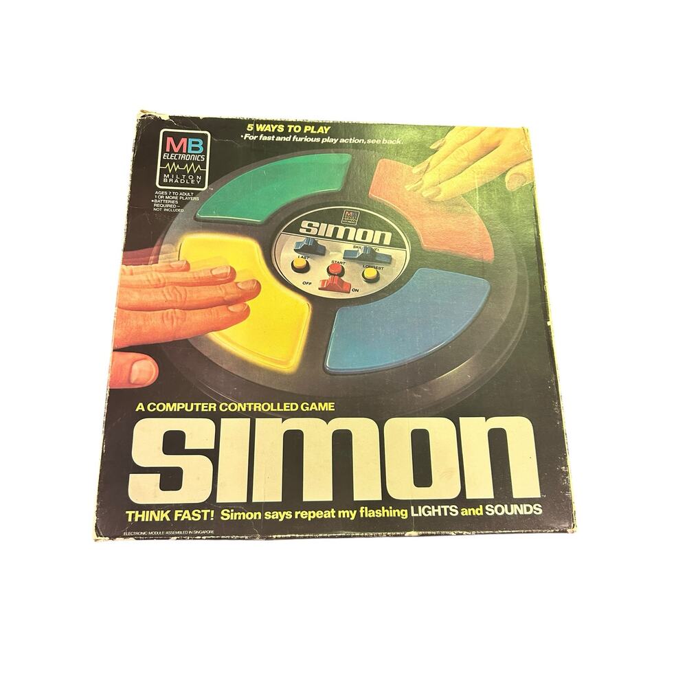Vintage 1978 Milton Bradley SIMON Electronic Memory Game- Untested,Sold As Is